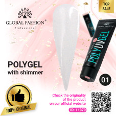 Polygel with shimmer Global Fashion 30 g 01