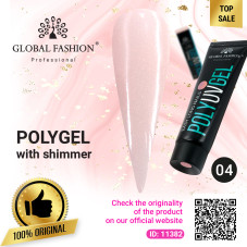 Polygel with shimmer Global Fashion 30 g 04