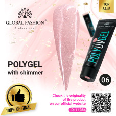 Polygel with shimmer Global Fashion 30 g 06