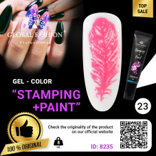 Gel paint for stamping and Chinese painting Global Fashion, 8 ml of a 23