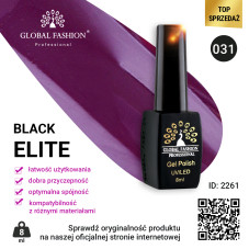 Gel polish BLACK ELITE 031, Global Fashion 8 ml