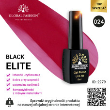 Gel polish BLACK ELITE 024, Global Fashion 8 ml