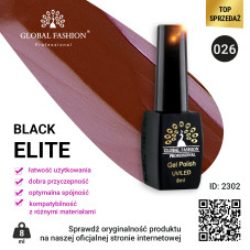 BLACK ELITE 026 Gel Lacquer, Global Fashion 8 ml
