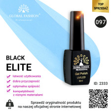 Gel polish BLACK ELITE 097, Global Fashion 8 ml
