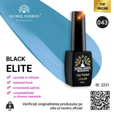 Oja semipermanenta Black Elite, Global Fashion 8 ml, 043
