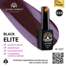 Oja semipermanenta Black Elite, Global Fashion 8 ml, 034