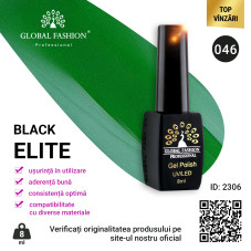 Oja semipermanenta Black Elite, Global Fashion 8 ml, 046