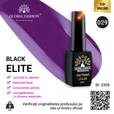 Oja semipermanenta Black Elite, Global Fashion 8 ml, 029