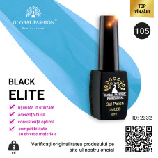 Oja semipermanenta BLACK ELITE, Global Fashion 8 ml, 105