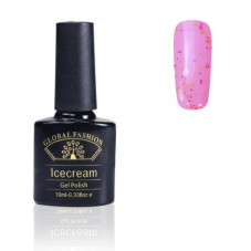 Gel Polish Ice Cream Global Fashion, 10 ml (with sequins of different sizes)007
