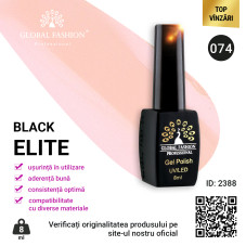 Oja semipermanenta BLACK ELITE, Global Fashion 8 ml, 074