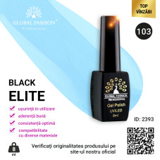 Oja semipermanenta BLACK ELITE, Global Fashion 8 ml, 103 Oja semipermanenta BLACK ELITE, Global Fashion 8 ml, 103