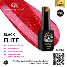 Oja semipermanenta BLACK ELITE, Global Fashion 8 ml, 190