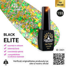 Oja semipermanenta BLACK ELITE, Global Fashion 8 ml, 155