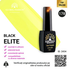 Oja semipermanenta BLACK ELITE, Global Fashion 8 ml, 178