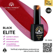 Oja semipermanenta BLACK ELITE, Global Fashion 8 ml, 188