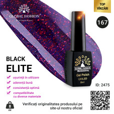 Oja semipermanenta BLACK ELITE, Global Fashion 8 ml, 167