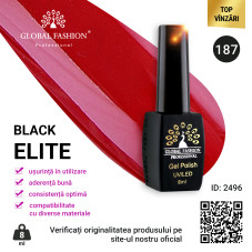 Oja semipermanenta BLACK ELITE, Global Fashion 8 ml, 187