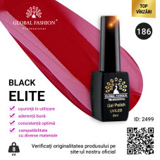 Oja semipermanenta BLACK ELITE, Global Fashion 8 ml, 186