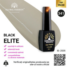 Oja semipermanenta BLACK ELITE, Global Fashion 8 ml, 341 Oja semipermanenta BLACK ELITE, Global Fashion 8 ml, 341