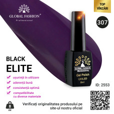 Oja semipermanenta Black Elite, Global Fashion 8 ml, 307