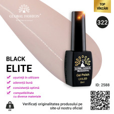 Oja semipermanenta Black Elite, Global Fashion 8 ml, 322