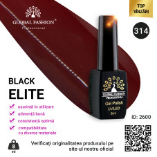 Oja semipermanenta BLACK ELITE, Global Fashion 8 ml, 314