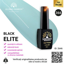 Oja semipermanenta Black Elite, Global Fashion 8 ml, 366