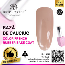 Base Coat pentru unghii Color French, Global Fashio, 8ml, 07