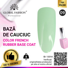 Base Coat pentru unghii Color French, Global Fashion, mint, 8ml, 09
