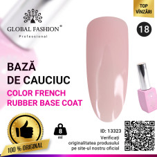 Base Coat pentru unghii Color French, Global Fashion, nude, 8ml, 18