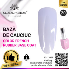 Base Coat Color French, Global Fashion, 8 ml,  20 Alb