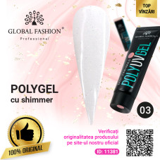 Polygel cu strălucire Global Fashion 30 g 03