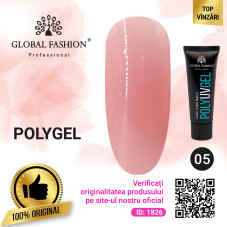 Polygel Global Fashion, 30 g, Roz, 05
