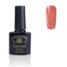 Gel Polish Ice Cream Global Fashion, 10 ml (with sequins of different sizes) 033