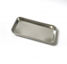 Metal sterilization tray, rectangular