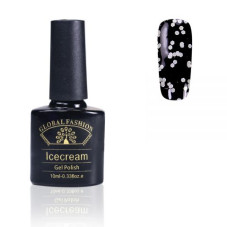 Gel Polish Ice Cream Global Fashion, 10 ml (with sequins of different sizes) 050