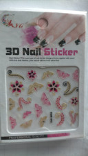 Abtibild unghii 3D, Nail Sticker FAM-012