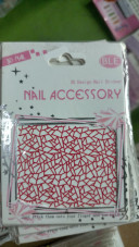 Abtibild unghii 3D Nail Accessory - Red
