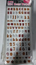 Abtibild unghii Sweet Stickers - Litere/Cifre