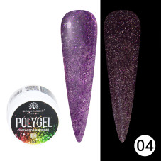 Reflective polygel 15 gr Global Fashion 04