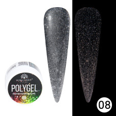 Reflective polygel 15 gr Global Fashion 08