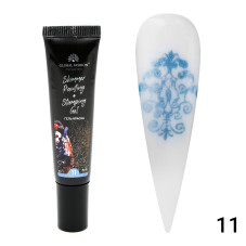 Gel paint for stamping and Chinese paintings shimmer with Global Fashion, 8 ml 11