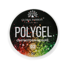 Reflective polygel 15 gr Global Fashion 02