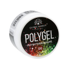 Reflective polygel 15 gr Global Fashion 06