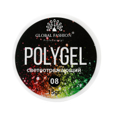 Reflective polygel 15 gr Global Fashion 08