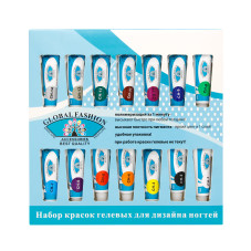 Gel paint Global Fashion, a set (14 colors)