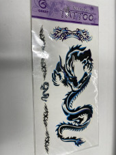 Tatuaj pentru piele,Tatto Stickers dragon blue