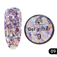 Glitter gel 5 g Global Fashion, Glitter gel 09