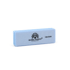 Nail buff Global Fashion 180/240, blue